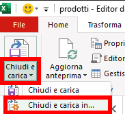 Microsoft Excel - Power Query - Converti codici prodotto
