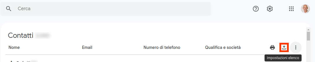 Come esportare i contatti da Gooogle con il PC