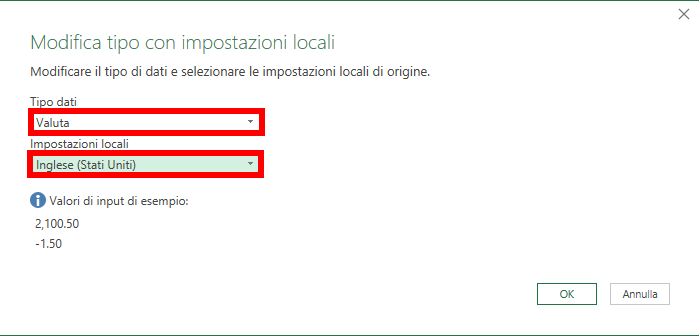 Uso delle impostazioni locali
