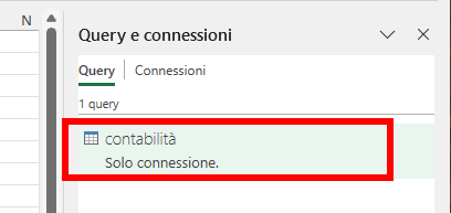 Creazione connessione