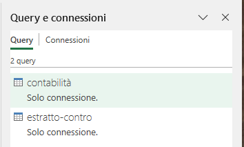 Creazione connessione