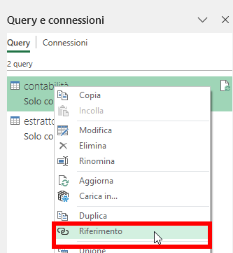 Query di riferimento