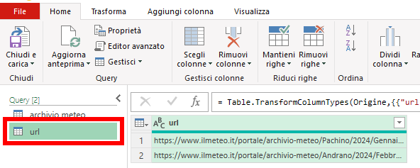 Query url