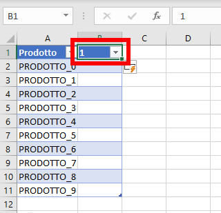 Excel: Utilizzo della notazione strutturata - Aggiunta di una colonna